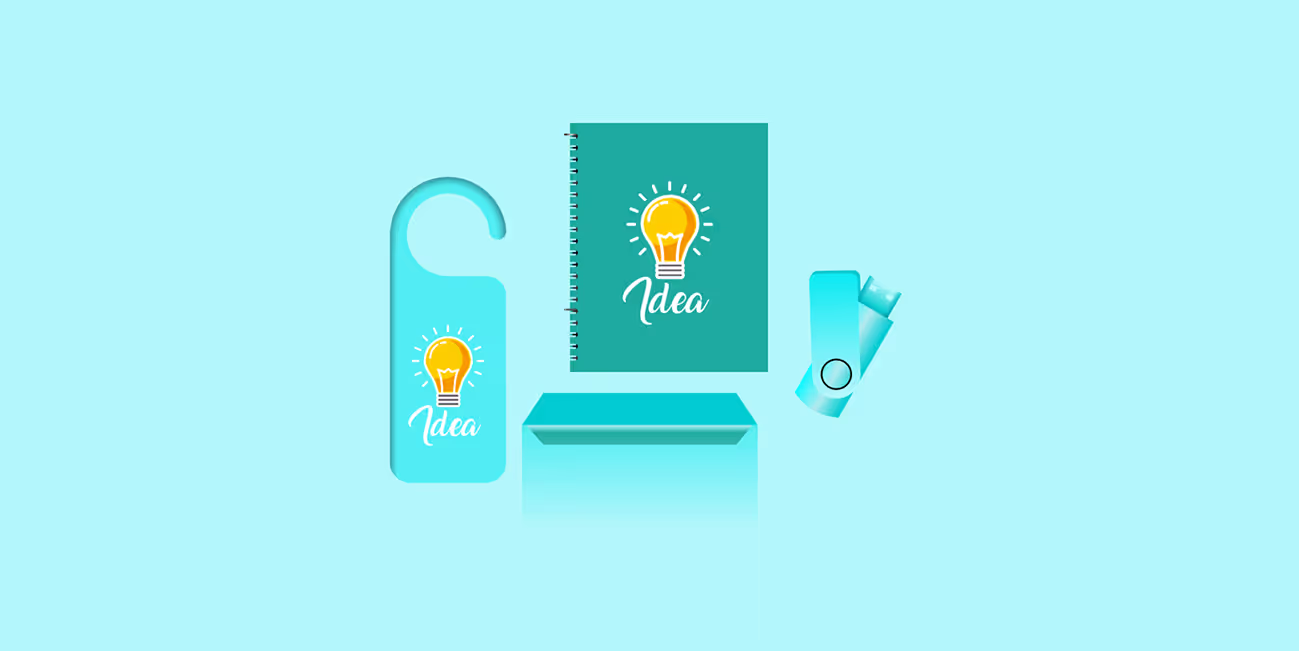 Stationery, documents and signage sharing one identity system