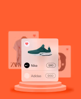 A shopper browsing an online store on a phone